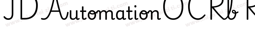 IDAutomationOCRb Regular字体转换